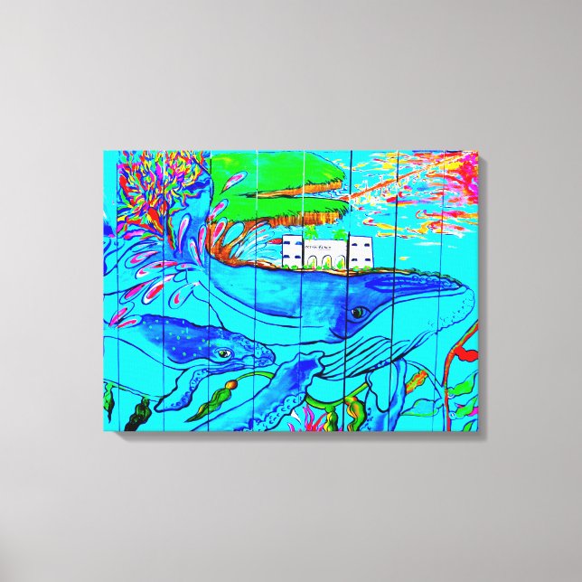 canvas de baleia-jubarte (Frente)