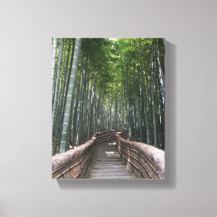 Canvas de bambu Kyoto Japão da floresta