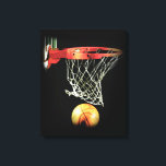 Canvas de basquete<br><div class="desc">Eu Adoro Este Jogo. Esportes populares - Imagem de bola de jogos de basquete de estilo Pop.</div>