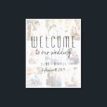 Canvas de Boas-vindas ao Collage<br><div class="desc">Saudações aos seus convidados com estilo com esta Canvas de Boas-vindas ao Colégio de Fotos. Apresentando uma colagem personalizada de 9 fotos, tipografia minimalista e sotaques elegantes manuscritos, esta tela adiciona um toque pessoal e sincero à decoração do seu casamento. Perfeito para casamentos modernos, rústicos ou românticos, ele mostra lindamente...</div>