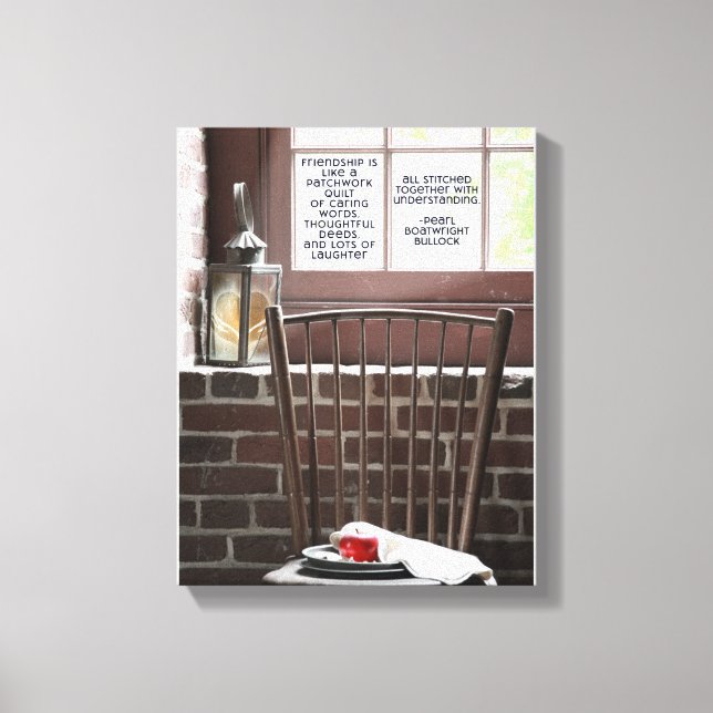 Canvas de Cadeira de Militares de Amizade (Premium (Frente)