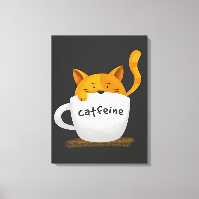 Canvas de café dentro de gato (Frente)