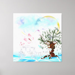 Canvas de Carruagem Surreal Crystal Horse