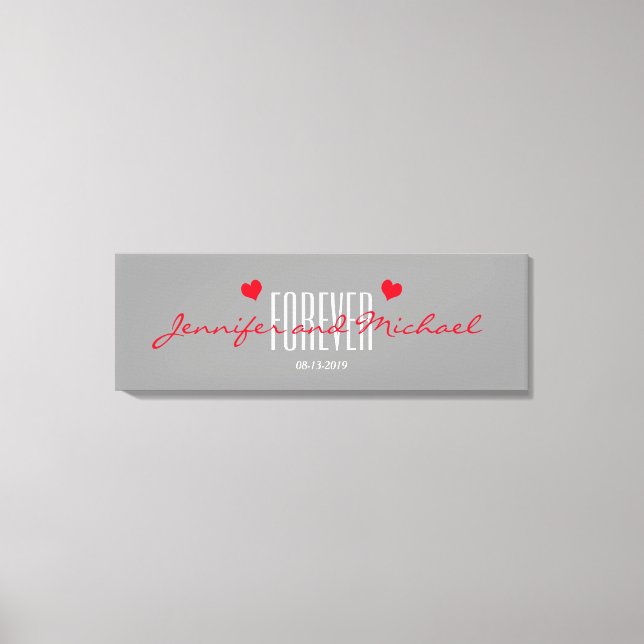 Canvas de Casamento Personalizado (Frente)