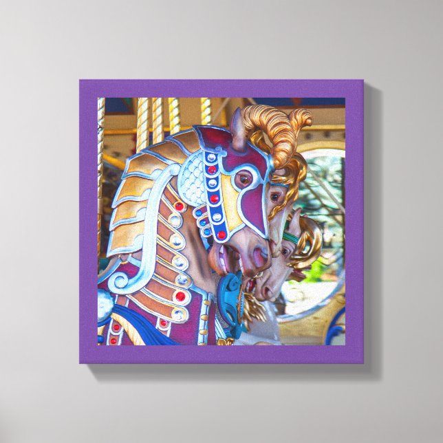 canvas de cavalo feliz-volta série 27 (Frente)