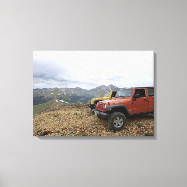 Canvas de cenas da montanha Jeep Rubicon (Frente)