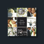 Canvas de Colagem de Casamento<br><div class="desc">Personalize esta canvas com suas fotos de casamento para criar uma arte de muro para tesourar para sempre.</div>