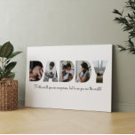 Canvas de Colagem de Fotografias do pai<br><div class="desc">Esta é uma colagem de fotos que soletra a palavra PAI junto com uma mensagem personalizada. Este é o presente perfeito para o pai do dia do pai, do seu aniversário ou do Natal.</div>