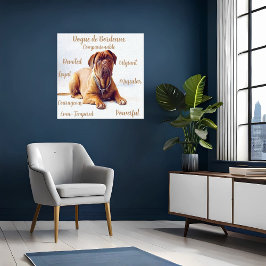 Canvas de crias de cães com traços de temperatura