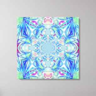 Canvas de cristal azul