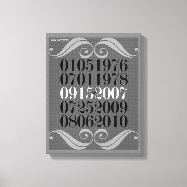 Canvas de Datas Especiais (Frente)