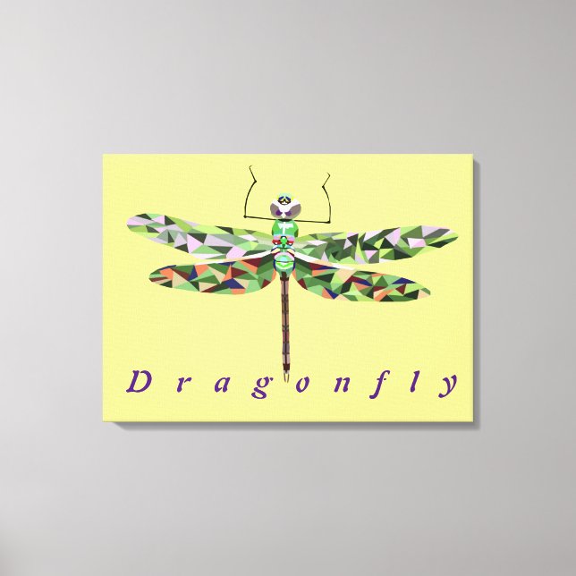 Canvas de Dragonfly Colorida Gorgeous (Frente)