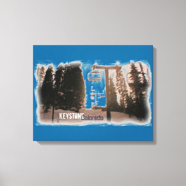 Canvas de esqui Keystone Colorado (Frente)