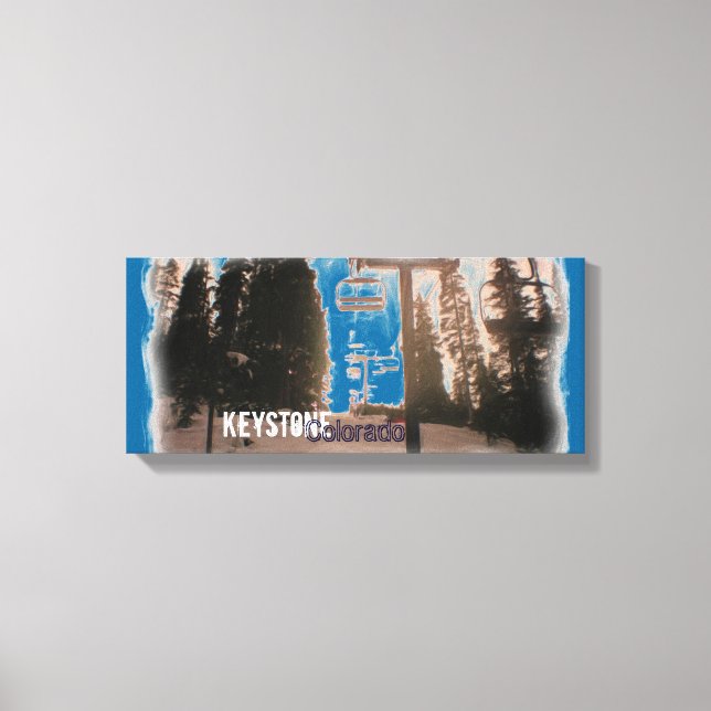 Canvas de esqui Keystone Colorado (Frente)
