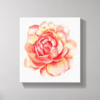 Canvas de Flor de Aquarela