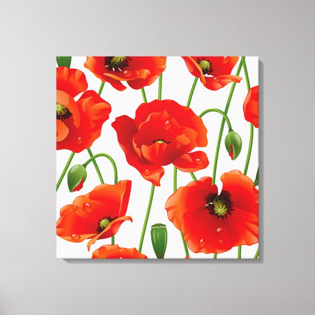 Canvas de Flores de Papoila (Frente)