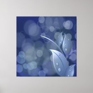 Canvas de Folhas de Boque Azul