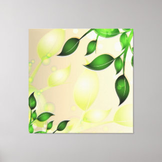 Canvas de folhas de jardim frescas