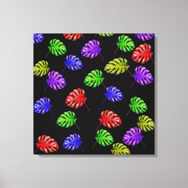 Canvas de Folhas Tropicais (Frente)