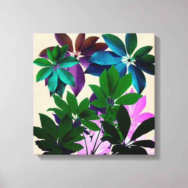 Canvas de Folhas Tropicais (Frente)