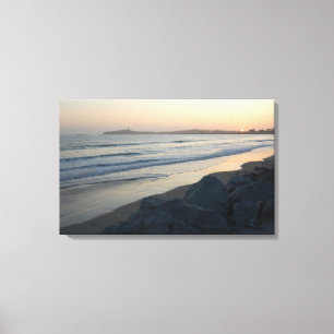 Canvas de Fotografia Sunset Beach, norte Californi
