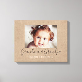 Canvas de Fotografias de Burlap Personalizada