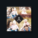 Canvas de Fotografias Personalizadas do Monograma<br><div class="desc">Carregue a sua foto para criar um presente único para você ou para outra pessoa! Consulte as nossas coleções completas em berryberrysweet.com. Cores personalizadas também disponíveis mediante solicitação. Design © berryberrysweet.com</div>