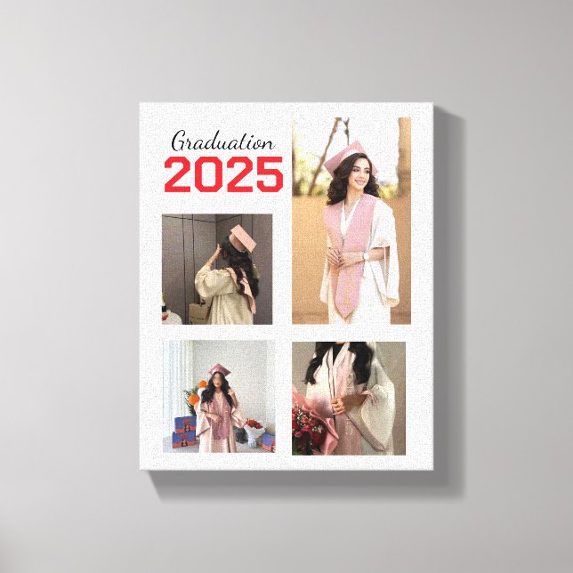 Canvas de Fotos de Graduação Personalizada (Frente)