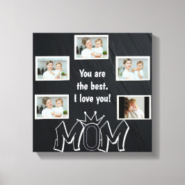 Canvas de Fotos Personalizada do Dia da Mãe