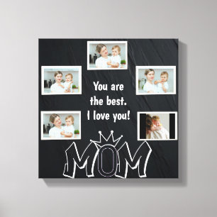 Canvas de Fotos Personalizada do Dia da Mãe