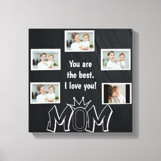 Canvas de Fotos Personalizada do Dia da Mãe