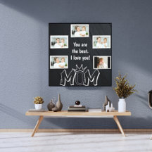 Canvas de Fotos Personalizada do Dia da Mãe