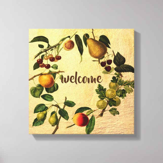 canvas de fruta do estilo vintage (Frente)