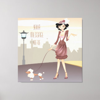 Canvas de Garota Parisiense