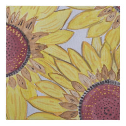 canvas de girassol