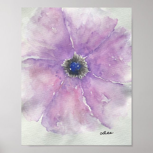 Canvas de Glosso de Poster 8x10 Paixão Roxo Premiu (Frente)