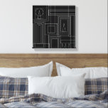 Canvas de Impressão de Art Deco Monocromático<br><div class="desc">Elevem qualquer espaço vivo com esta tela de tela abstrato moderna.</div>