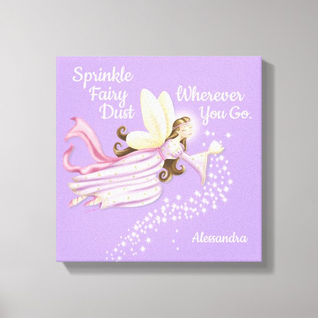 Canvas de Lavanda de fadas mágicas (Frente)