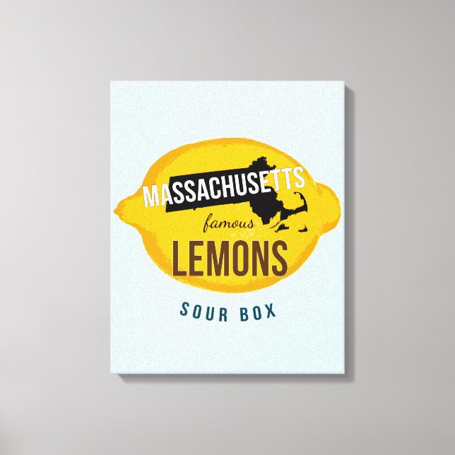 canvas de limões famosos de Massachusetts, de 12"  (Frente)