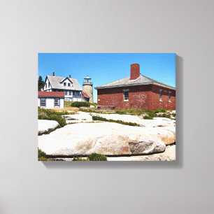 Canvas de Maine do Farol da Ilha Whitehead