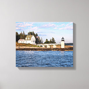 Canvas de Maine do farol do ponto de Marshall