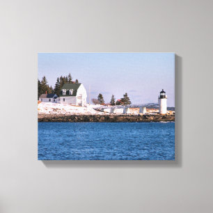Canvas de Maine do farol do ponto de Marshall