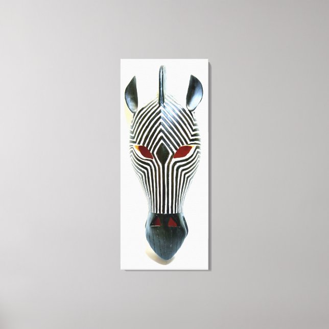 canvas de máscara de zebra (Frente)