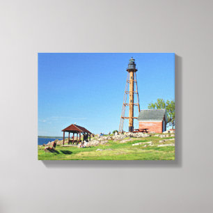 Canvas de Massachusetts do farol de Marblehead