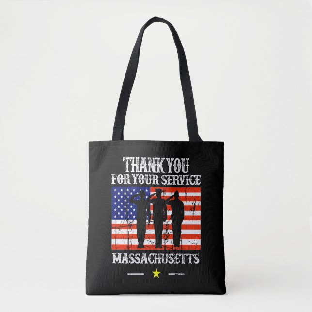 Canvas de Massachusetts Tote Bag (Frente)