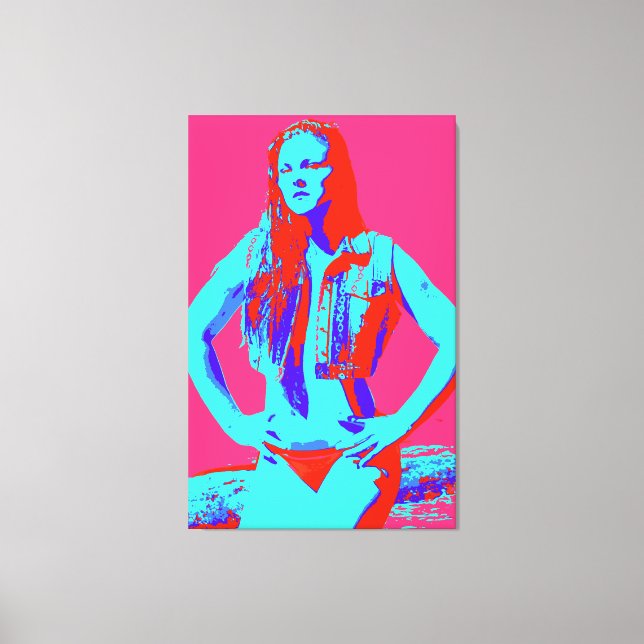 canvas de menina confiante da ruiva (Frente)