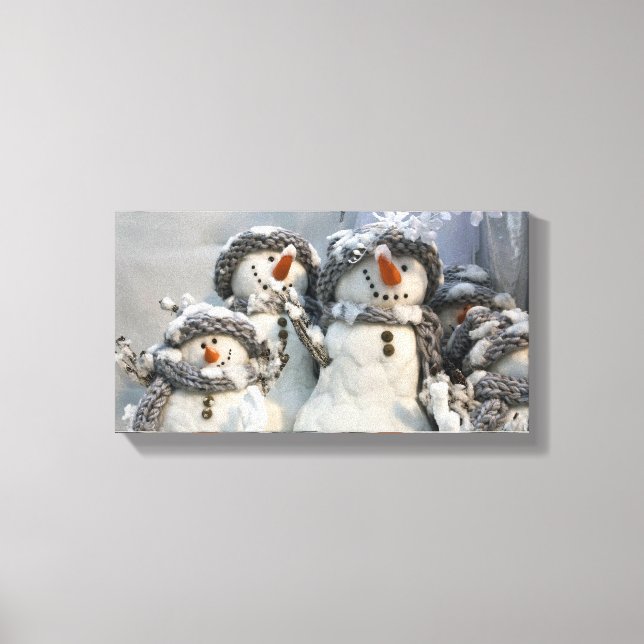 canvas de Natal do boneco de neve (Frente)