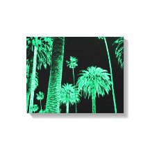 Canvas de Neon Palm Trees da Califórnia Sonhando