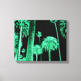 Canvas de Neon Palm Trees da Califórnia Sonhando