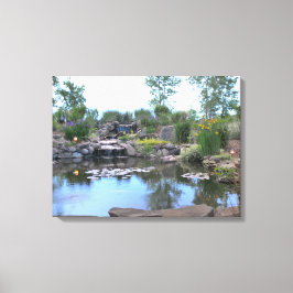 canvas de obrigações Koi Pond com cascata de 3 nív